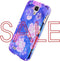 Xccess Hoesje geschikt voor Samsung Galaxy S4 Telefoonhoesje Hardcase | Xccess Oil Cover Backcover | Galaxy S4 Case | Back Cover - Purple Flower | Paars