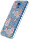 Xccess Hoesje geschikt voor Samsung Galaxy S5 Telefoonhoesje Flexibel TPU Extra Dun | Xccess Thin Backcover | Galaxy S5 Case | Back Cover - Floral Rose | Blauw
