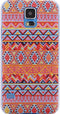 Xccess Hoesje geschikt voor Samsung Galaxy S5 Telefoonhoesje Hardcase | Xccess Cover Back | Galaxy S5 Case | Back Cover - Orange Aztec | Rood