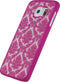 Xccess Hoesje geschikt voor Samsung Galaxy S6 Telefoonhoesje Hardcase | Xccess Barock Backcover | Galaxy S6 Case | Back Cover - Fuchsia | Roze
