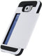 Xccess Hoesje geschikt voor Samsung Galaxy S6 Telefoonhoesje met Kaarthouder Hardcase | Xccess Card Case Backcover met Pasjeshouder | Kaarthouder voor 1 Pasje | backcover Hoesje voor Pinpas / OV Kaart / Rijbewijs | Galaxy S6 Case | Back Cover - Wit
