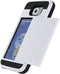 Xccess Hoesje geschikt voor Samsung Galaxy S6 Telefoonhoesje met Kaarthouder Hardcase | Xccess Card Case Backcover met Pasjeshouder | Kaarthouder voor 1 Pasje | backcover Hoesje voor Pinpas / OV Kaart / Rijbewijs | Galaxy S6 Case | Back Cover - Wit