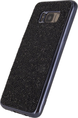 Xccess Hoesje geschikt voor Samsung Galaxy S8 Plus Telefoonhoesje Flexibel TPU | Xccess Case Backcover | Galaxy S8 Plus Case | Back Cover - Glitter Stones Black | Zwart