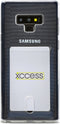 Xccess Hoesje geschikt voor TPU Telefoonhoesje Backcover | Xccess Card | Doorzichtig Telefoonhoesje Galaxy Note 9 | Pasjeshouder voor 1 Pasje | Hoesje voor Pinpas / OV Kaart / Rijbewijs | Galaxy Note 9 Case | Back Cover Transparant