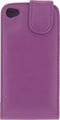 Xccess Leather Flip Case Apple iPhone 4 Purple