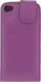 Xccess Leather Flip Case Apple iPhone 4 Purple
