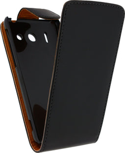 Xccess Leather Flip Case Huawei Ascend G510 Black