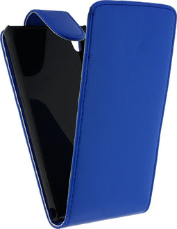 Xccess Leather Flip Case Huawei Ascend P6 Blue