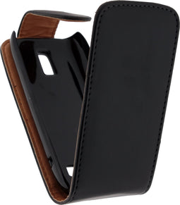Xccess Leather Flip Case Nokia Asha 309 Black