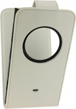 Xccess Leather Flip Case Nokia Lumia 1020 White