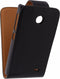 Xccess Leather Flip Case Nokia X Black