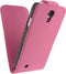 Xccess Leather Flip Case Sams S4 Pink