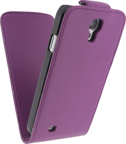 Xccess Leather Flip Case Sams S4 Purple