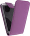 Xccess Leather Flip Case Sams S4 Purple