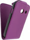 Xccess Leather Flip Case Samsung Galaxy Ace Style Purple