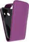 Xccess Leather Flip Case Samsung Galaxy Ace Style Purple