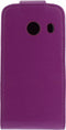 Xccess Leather Flip Case Samsung Galaxy Ace Style Purple