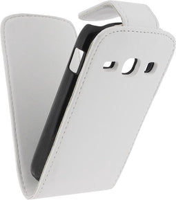 Xccess Leather Flip Case Samsung Galaxy Fame S6810 Wit