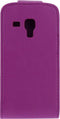 Xccess Leather Flip Case Samsung Galaxy Trend S7560 Purple