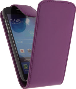 Xccess Leather Flip Case Samsung I9195 Galaxy S4 mini Purple