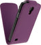 Xccess Leather Flip Case Samsung I9195 Galaxy S4 mini Purple