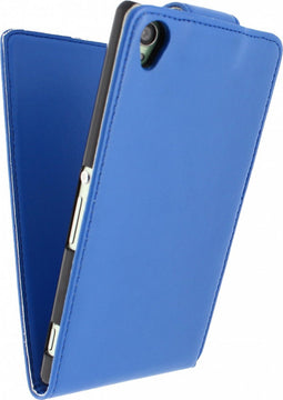 Xccess Leather Flip Case Sony Xperia Z3 Blue