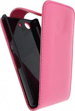 Xccess Leather Flip Case Sony Xperia Z3 Compact Pink