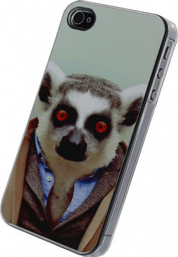 Xccess Metal Cover Apple iPhone 4/4S Funny Lemur