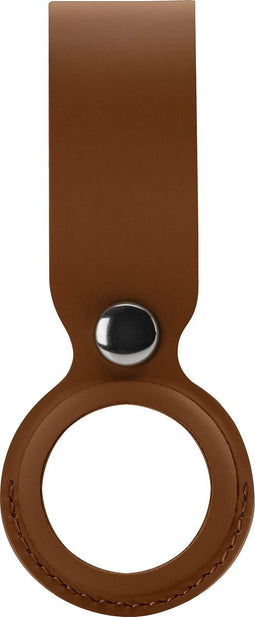 Xccess PU Leather Airtag Loop Brown