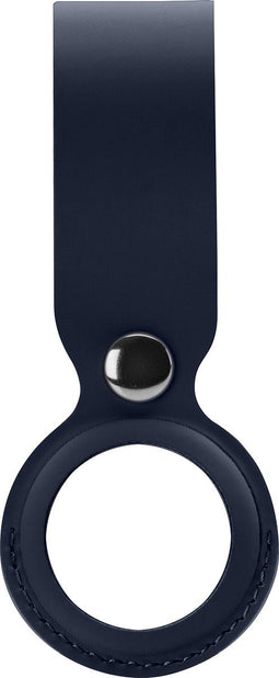 Xccess PU Lederen Airtag sleutelhanger hoesje Donker blauw