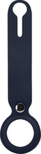 Xccess PU Lederen Airtag sleutelhanger hoesje Donker blauw
