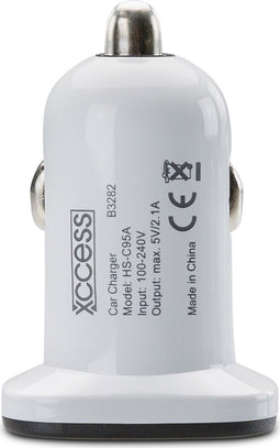Xccess Single USB Autolader 2.1A - Wit