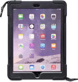 Xccess Tablethoes geschikt voor Apple iPad 5 (2017) Hardcase Backcover | Xccess Survivor All-round + Schouderband | Schokbestendig iPad 5 (2017) Telefoonhoesje | Anti Shock Proof + Standaard - Zwart