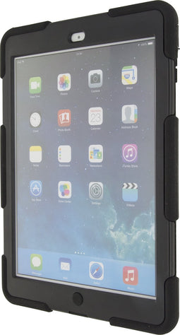 Xccess Tablethoes geschikt voor Apple iPad Air 1 (2013) Hardcase Backcover | Xccess Survivor Essential | Schokbestendig iPad Air 1 (2013) Telefoonhoesje | Anti Shock Proof + Standaard - Zwart