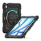 Xccess Tablethoes geschikt voor Apple iPad Air 11 Inch (2024) Hardcase Backcover | Xccess Survivor All-round + Schouderband | Schokbestendig iPad Air 11 Inch (2024) Telefoonhoesje | Anti Shock Proof + Standaard - Zwart