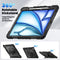 Xccess Tablethoes geschikt voor Apple iPad Air 13 Inch (2024) Hardcase Backcover | Xccess Survivor All-round + Schouderband | Schokbestendig iPad Air 13 Inch (2024) Telefoonhoesje | Anti Shock Proof + Standaard - Zwart