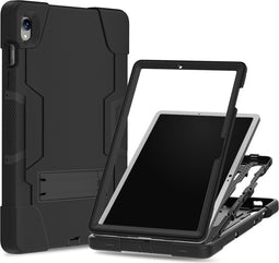 Xccess Tablethoes geschikt voor Apple iPad Mini 7 (2024) Hardcase Backcover | Xccess Survivor Essential | Schokbestendig iPad Mini 7 (2024) Telefoonhoesje | Anti Shock Proof + Standaard - Zwart