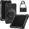 Xccess Tablethoes geschikt voor Apple iPad Pro 11 Inch (2024) Hardcase Backcover | Xccess Survivor All-round + Schouderband | Schokbestendig iPad Pro 11 Inch (2024) Telefoonhoesje | Anti Shock Proof + Standaard - Zwart