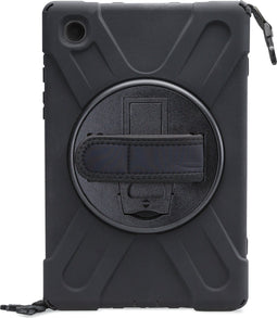 Xccess Tablethoes geschikt voor Samsung Galaxy Tab A8 10.5 (2021) Hardcase Backcover | Xccess Survivor All-round + Schouderband | Schokbestendig Galaxy Tab A8 10.5 (2021) Telefoonhoesje | Anti Shock Proof + Standaard - Zwart