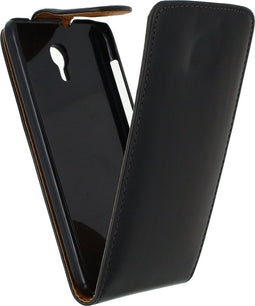 Xccess Telefoonhoesje geschikt voor Alcatel One Touch Idol 2 S Hoesje | Xccess Flip Case Flipcase - Zwart