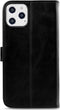 Xccess Telefoonhoesje geschikt voor Apple iPhone 12 Pro Max Hoesje | Xccess Business Bookcase Portemonnee | Pasjeshouder voor 3 Pasjes | Telefoonhoesje voor Pinpas / OV Kaart / Rijbewijs - Zwart