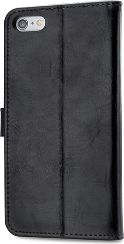 Xccess Telefoonhoesje geschikt voor Apple iPhone 6 Plus Hoesje | Xccess Classic Gelly Wallet Bookcase Portemonnee | Pasjeshouder voor 2 Pasjes | Telefoonhoesje voor Pinpas / OV Kaart / Rijbewijs - Zwart