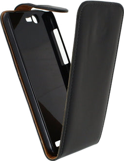 Xccess Telefoonhoesje geschikt voor Huawei Ascend G7 Hoesje | Xccess Flip Case Flipcase - Zwart