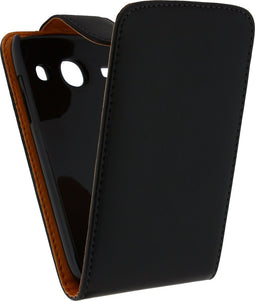 Xccess Telefoonhoesje geschikt voor Samsung Galaxy Core Hoesje | Xccess Flip Case Flipcase - Zwart