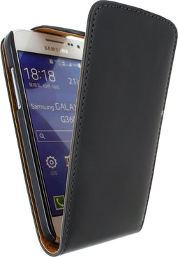 Xccess Telefoonhoesje geschikt voor Samsung Galaxy Core Prime Hoesje | Xccess Flip Case Flipcase - Zwart