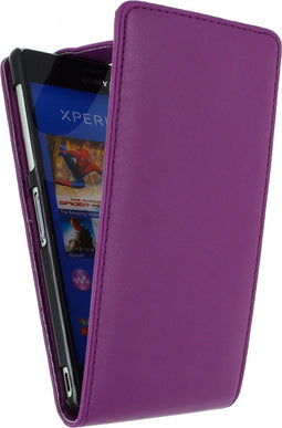 Xccess Telefoonhoesje geschikt voor Sony Xperia Z3 Hoesje | Xccess Flip Case Flipcase - Paars