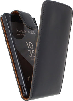 Xccess Telefoonhoesje geschikt voor Sony Xperia Z5 Compact Hoesje | Xccess Flip Case Flipcase - Zwart