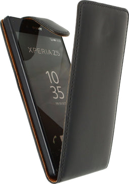 Xccess Telefoonhoesje geschikt voor Sony Xperia Z5 Hoesje | Xccess Flip Case Flipcase - Zwart