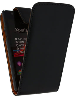 Xccess Telefoonhoesje geschikt voor Sony Xperia ZR Hoesje | Xccess Flip Case Flipcase - Zwart