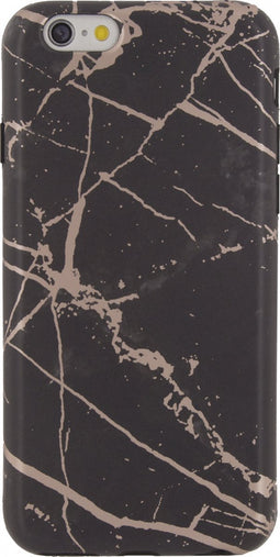 Xccess TPU Case Apple iPhone 6/6S Marble Electroplating Black
